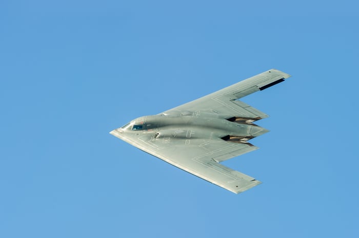 Example of a stealth bomber.