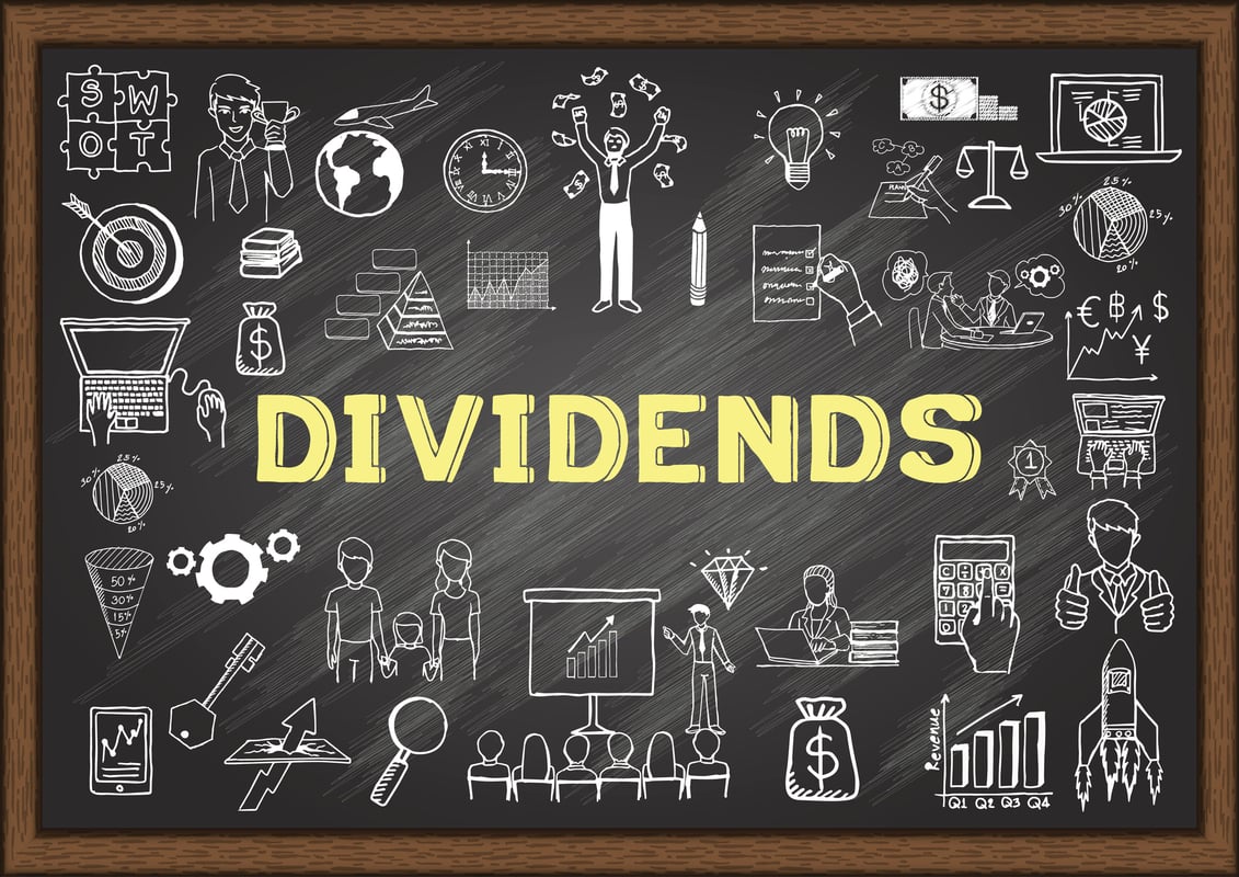24_10_15 The word Dividends in yellow on a blackboard with doodles around it _MF Dload-1132x800-b2e72a2