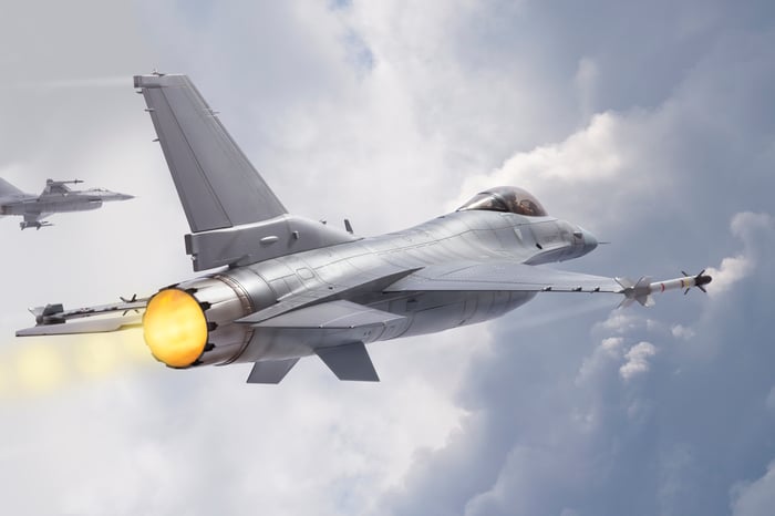 Lockheed Martin F-16 fighter.