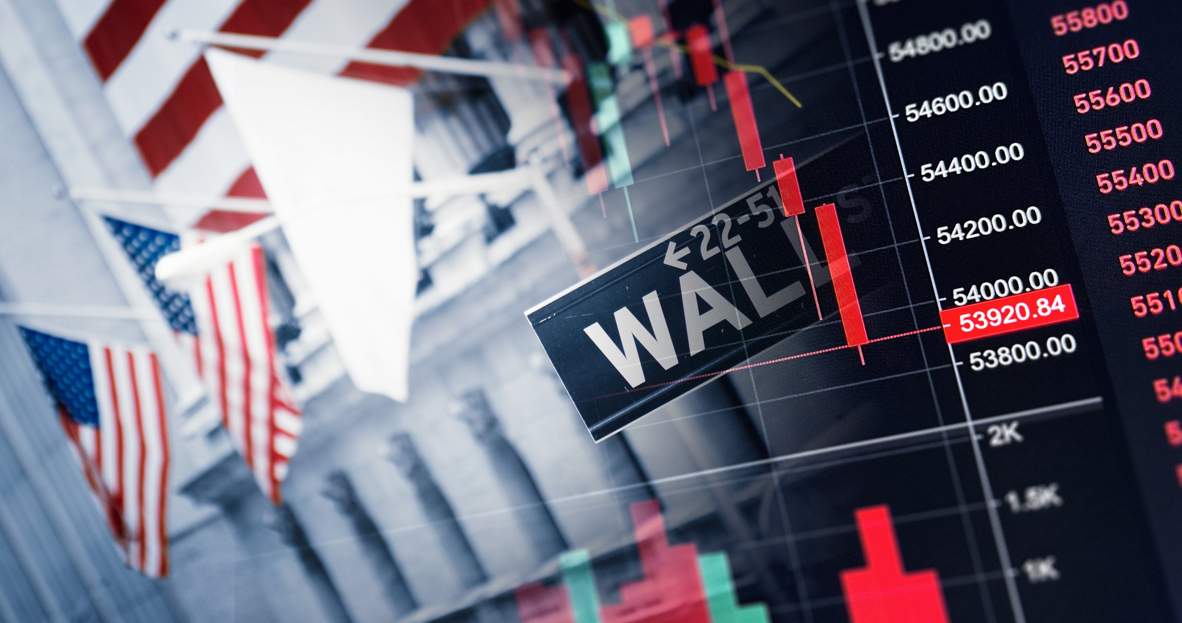crash of the stock exchanges Wall Street
