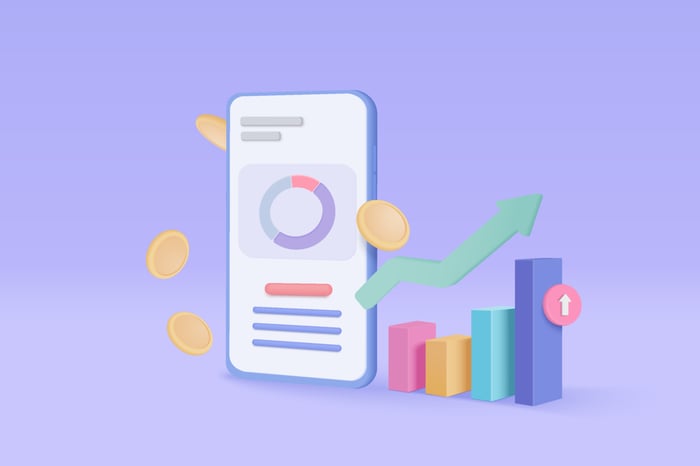 Illustration of mobile advertising.