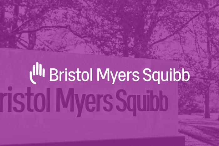 Bristol Myers Squibb logo.