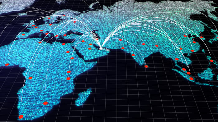 An interconnected map.