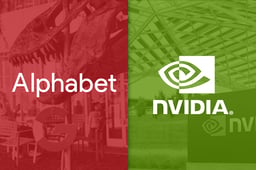 Alphabet and Nvidia logos