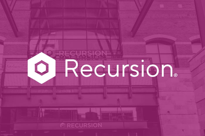 Recursion Pharmaceuticals logo.