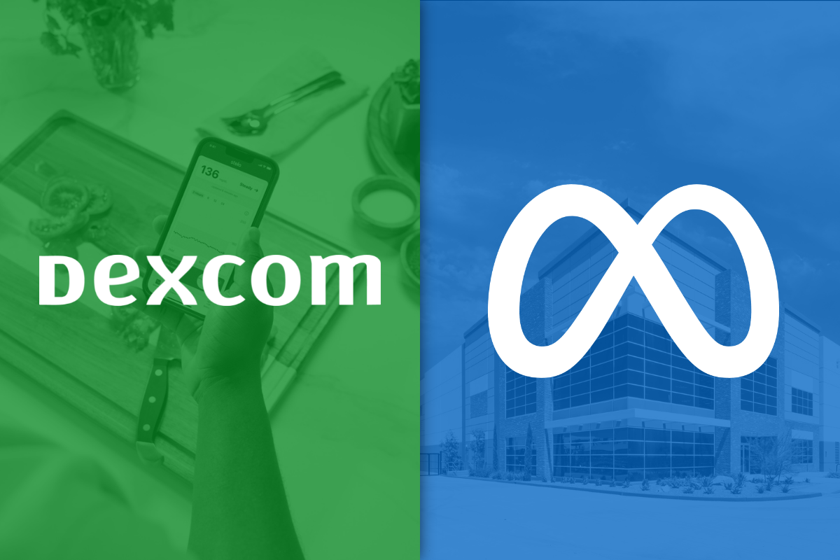 Meta Platforms and Dexcom logos