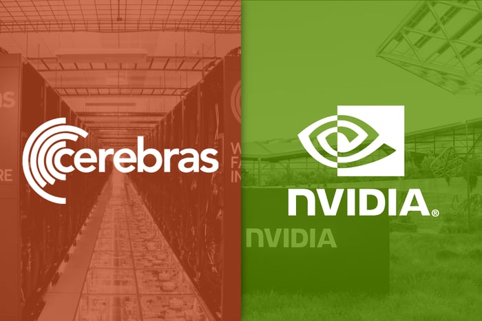 Cerebras and Nvidia logos.