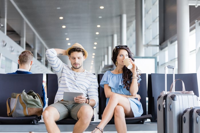 Air passengers. 