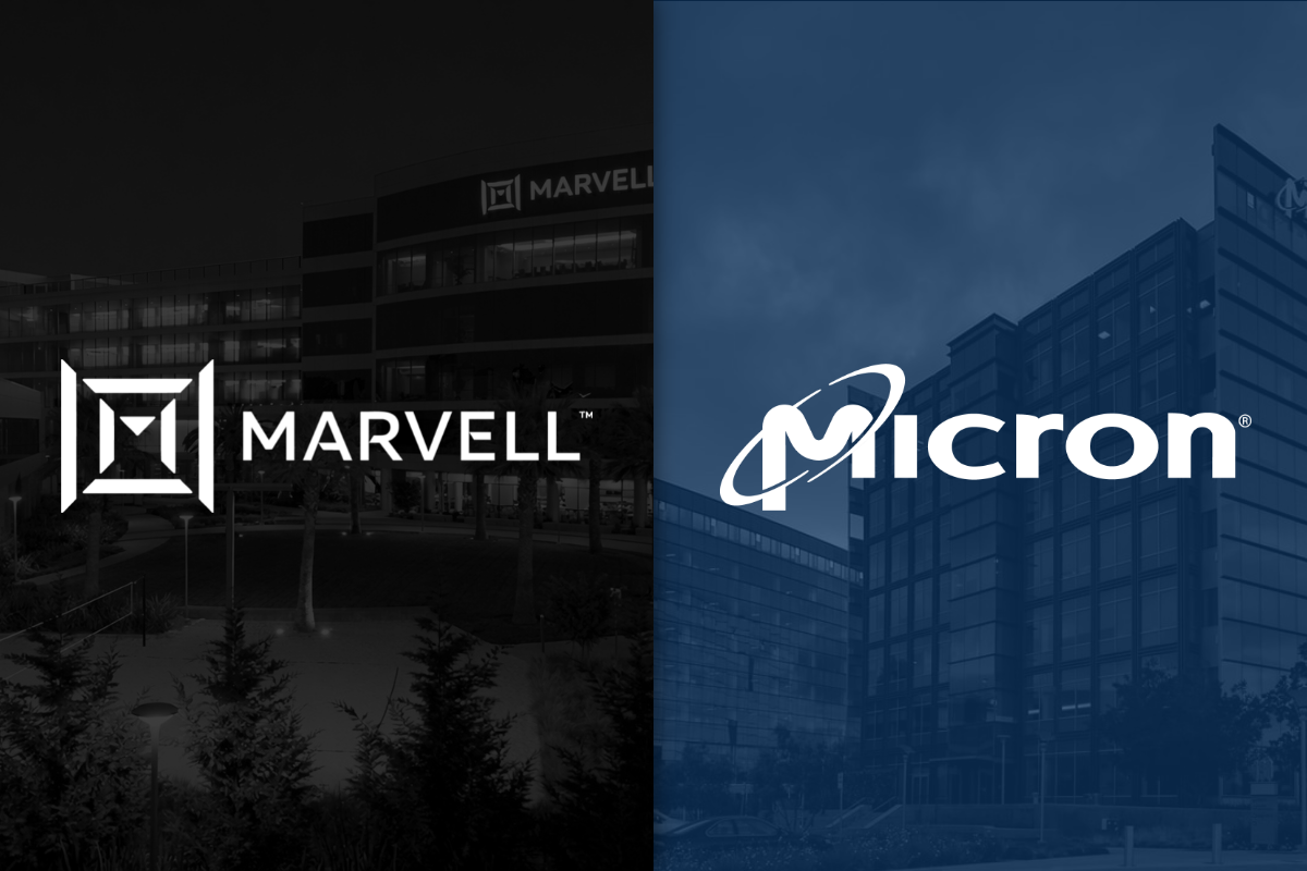 Marvell and Micron logos side by side