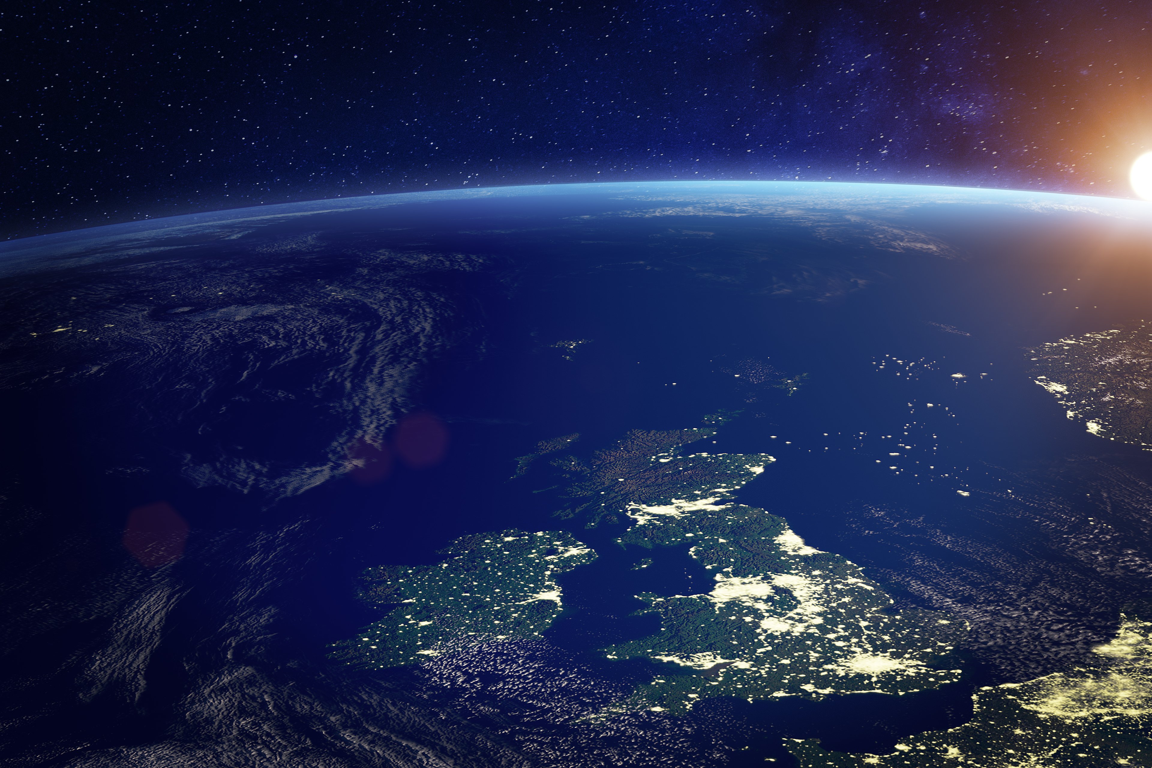 United Kingdom seen from space