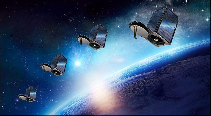 Dove Satellites Ring the Earth.