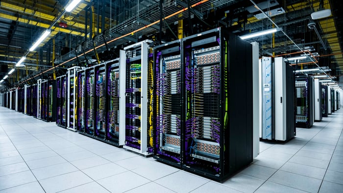 Servers in the Colossus 2 data center.