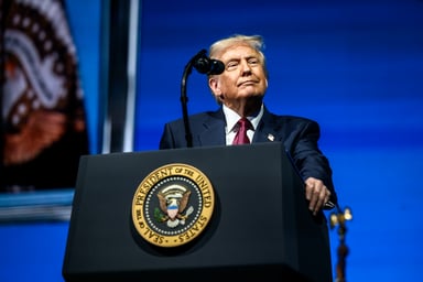 President Donald Trump Official WH Photo Business Forum Molly Riley