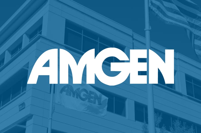 Amgen logo.
