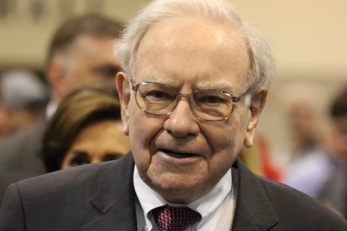 A close-up of Warren Buffett.