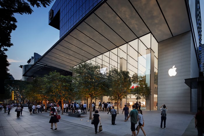 An Apple store.