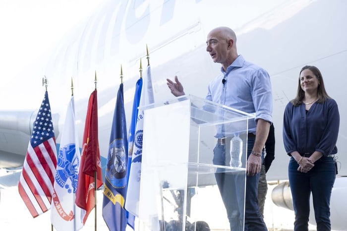 Jeff Bezos, Executive Chairman of Amazon. 
