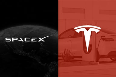 SpaceX and Tesla logos