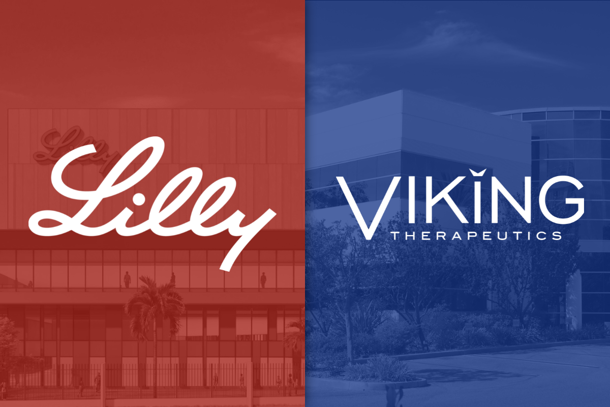 Eli Lilly and Viking Therapeutics logos
