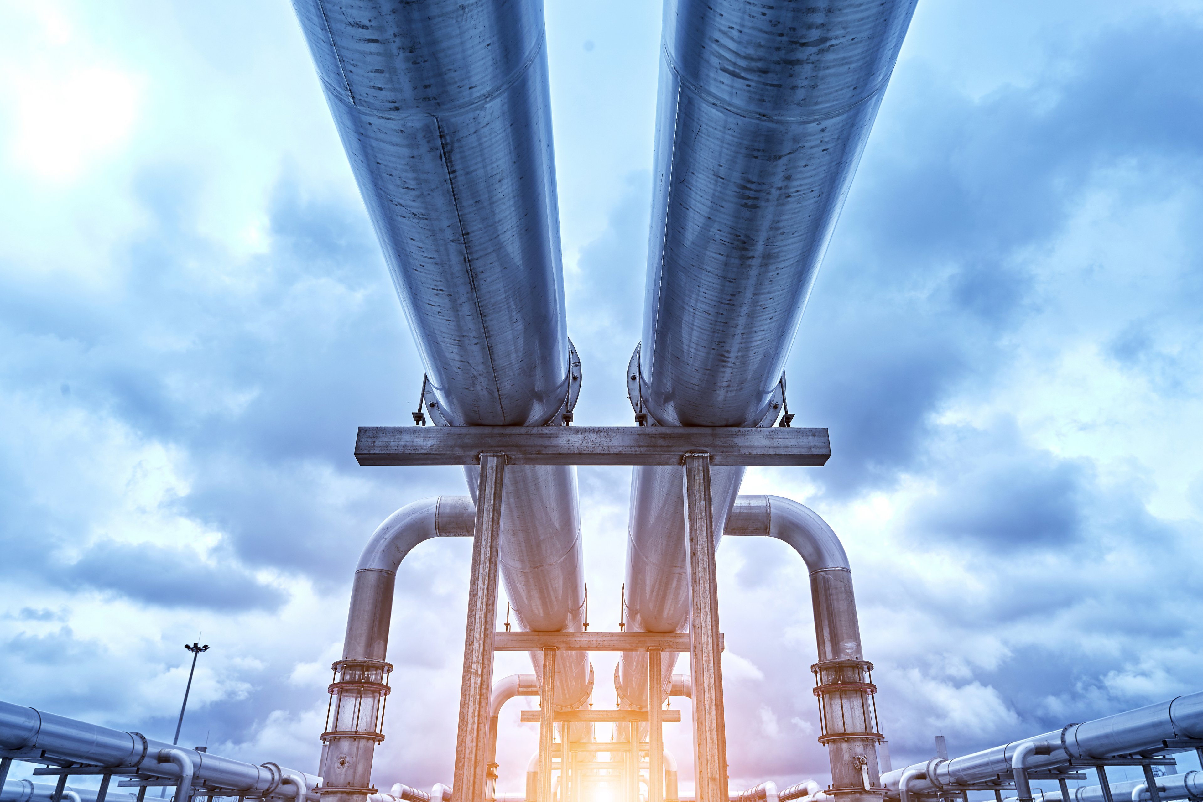 underneath view of pipelines getty