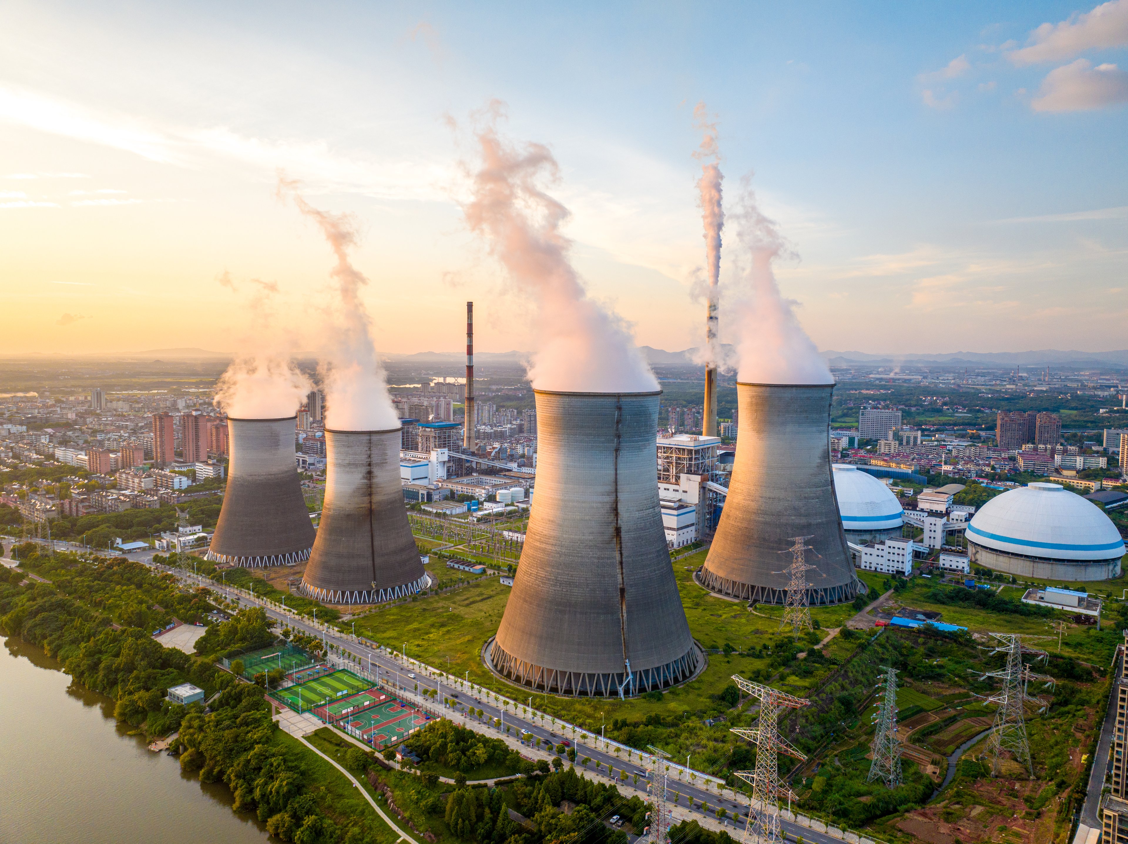 cooling towers at plant nuclear energy getty