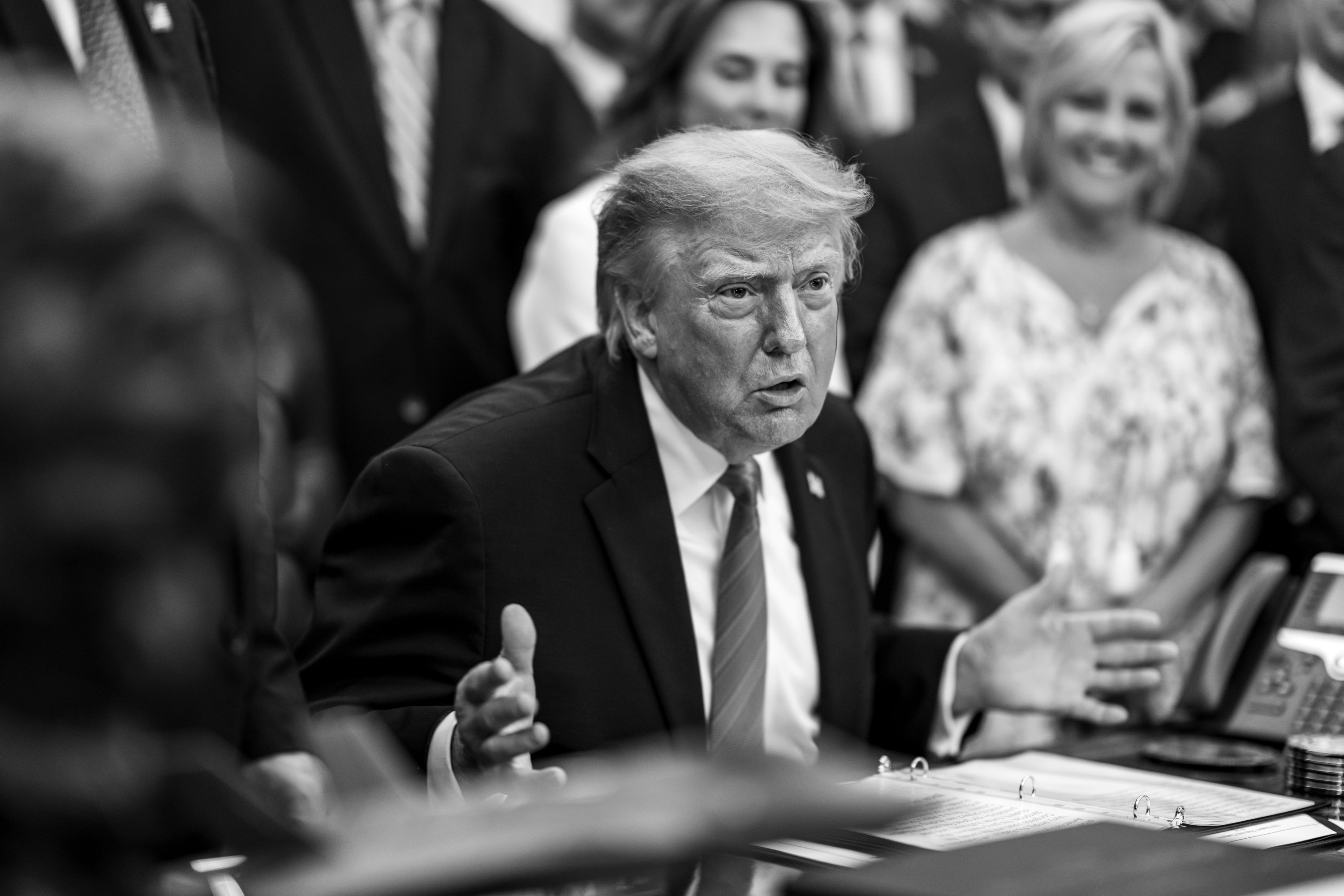 President Donald Trump Sign Bill Oval Office WH Photo Daniel Torok