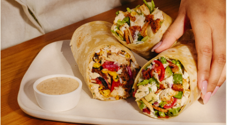 Three of Sweetgreen's wraps.