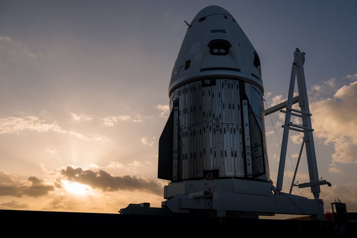 A NASA shuttle launch powered by SpaceX.