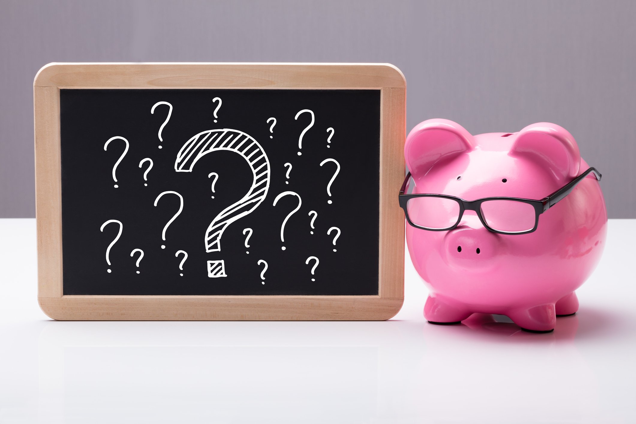 Getty - piggy bank questions answers smart