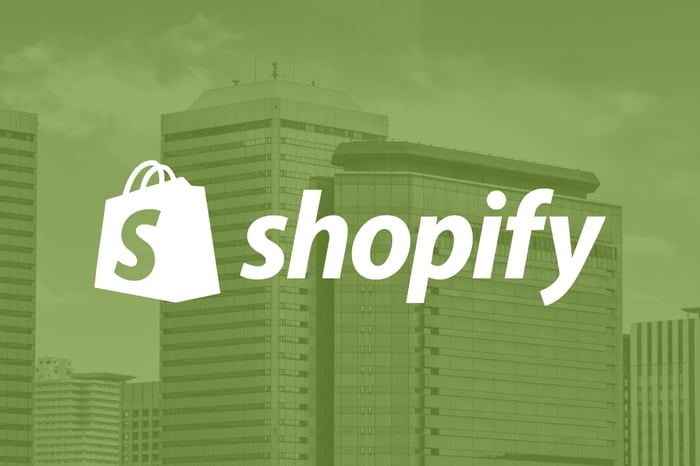 Shopify logo.