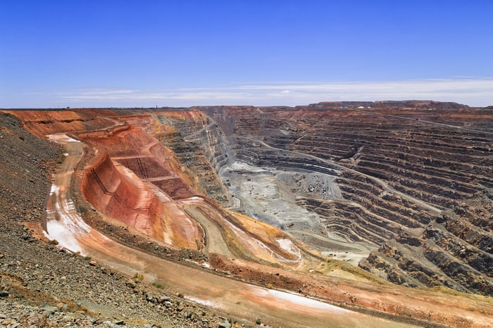 Surface gold mine.