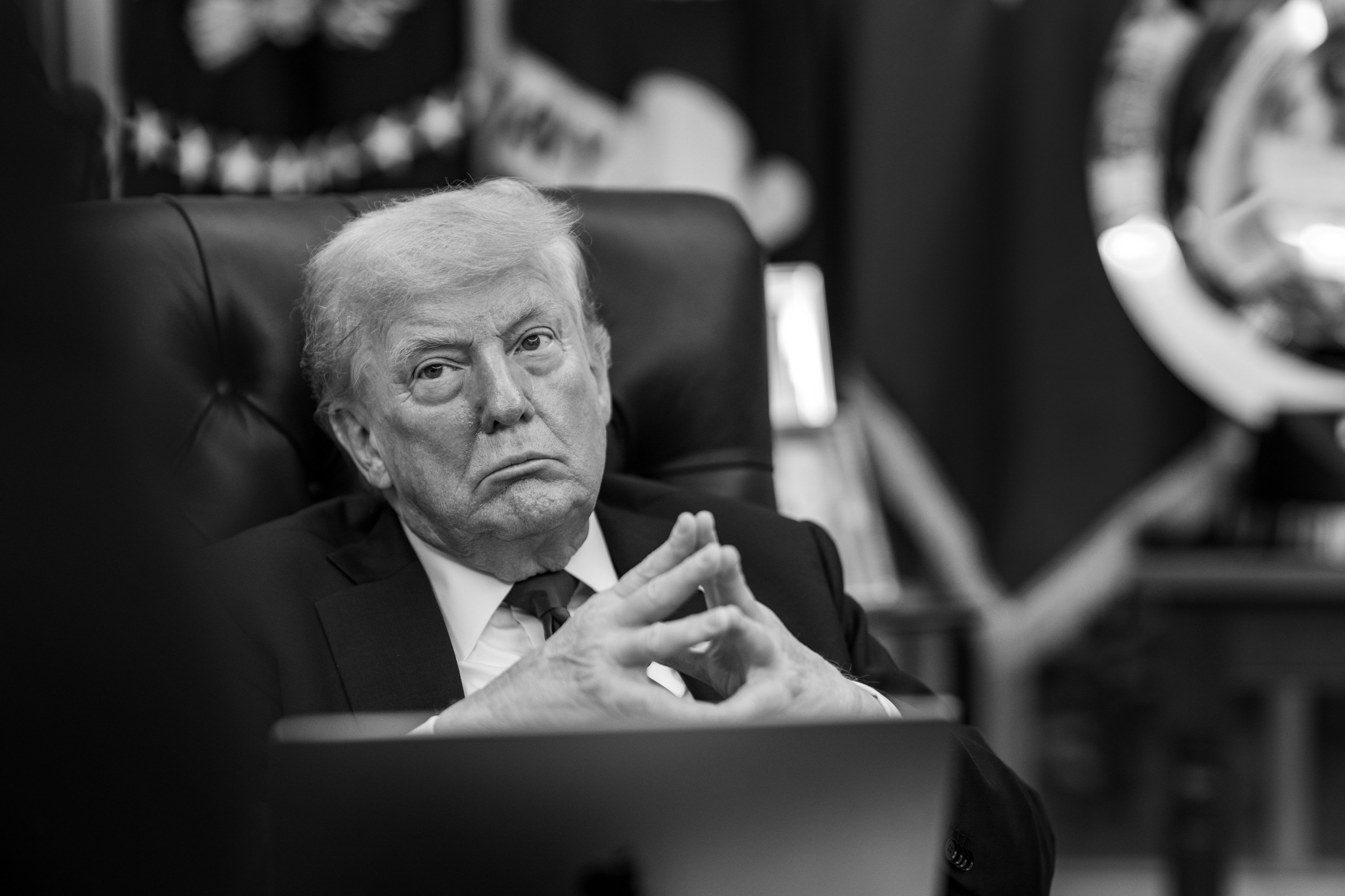 President Donald Trump WH Photo Oval Office NATO Daniel Torok