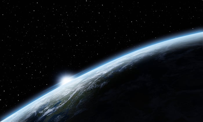 Earth viewed from space. 