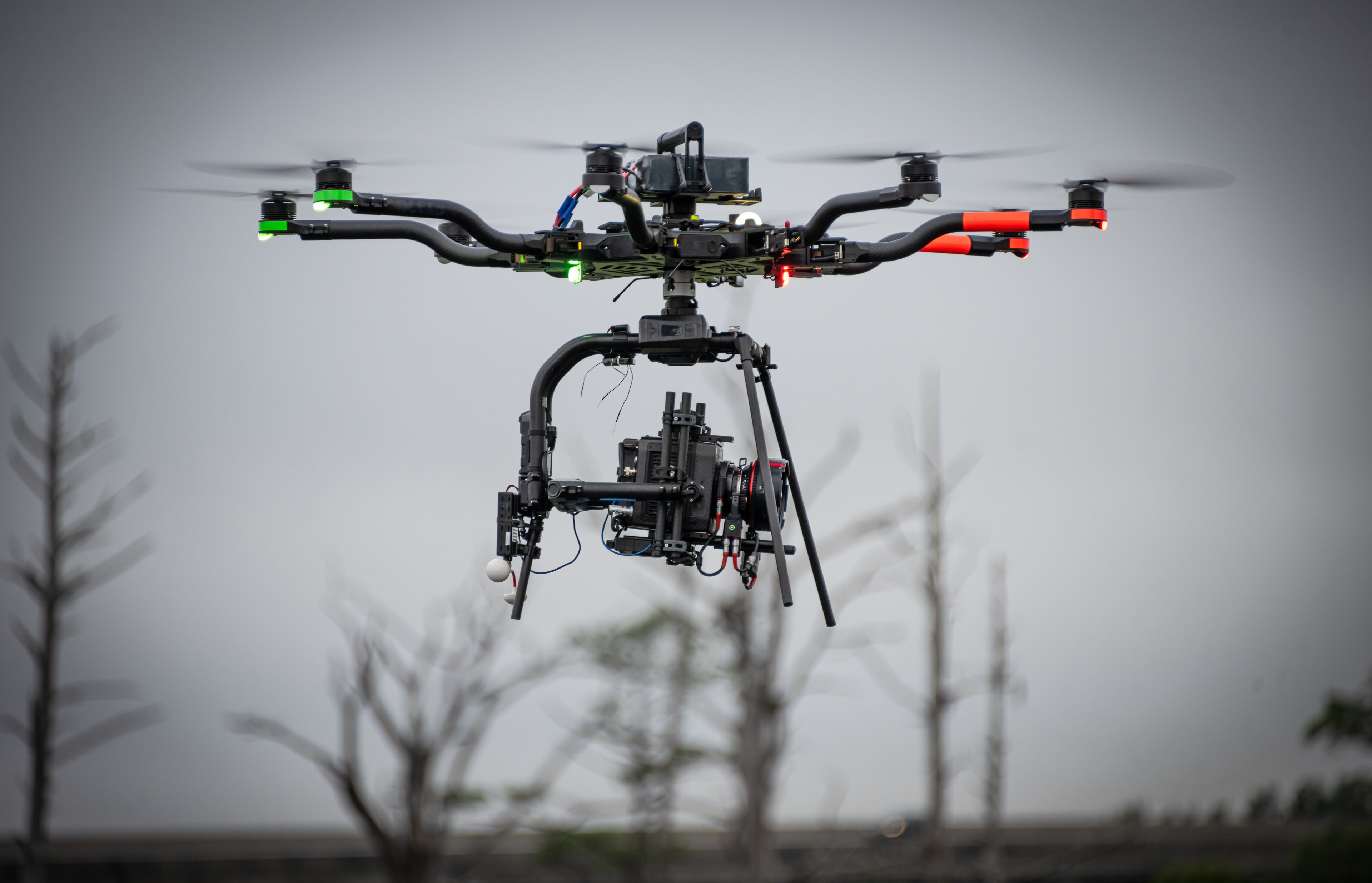 a drone flying