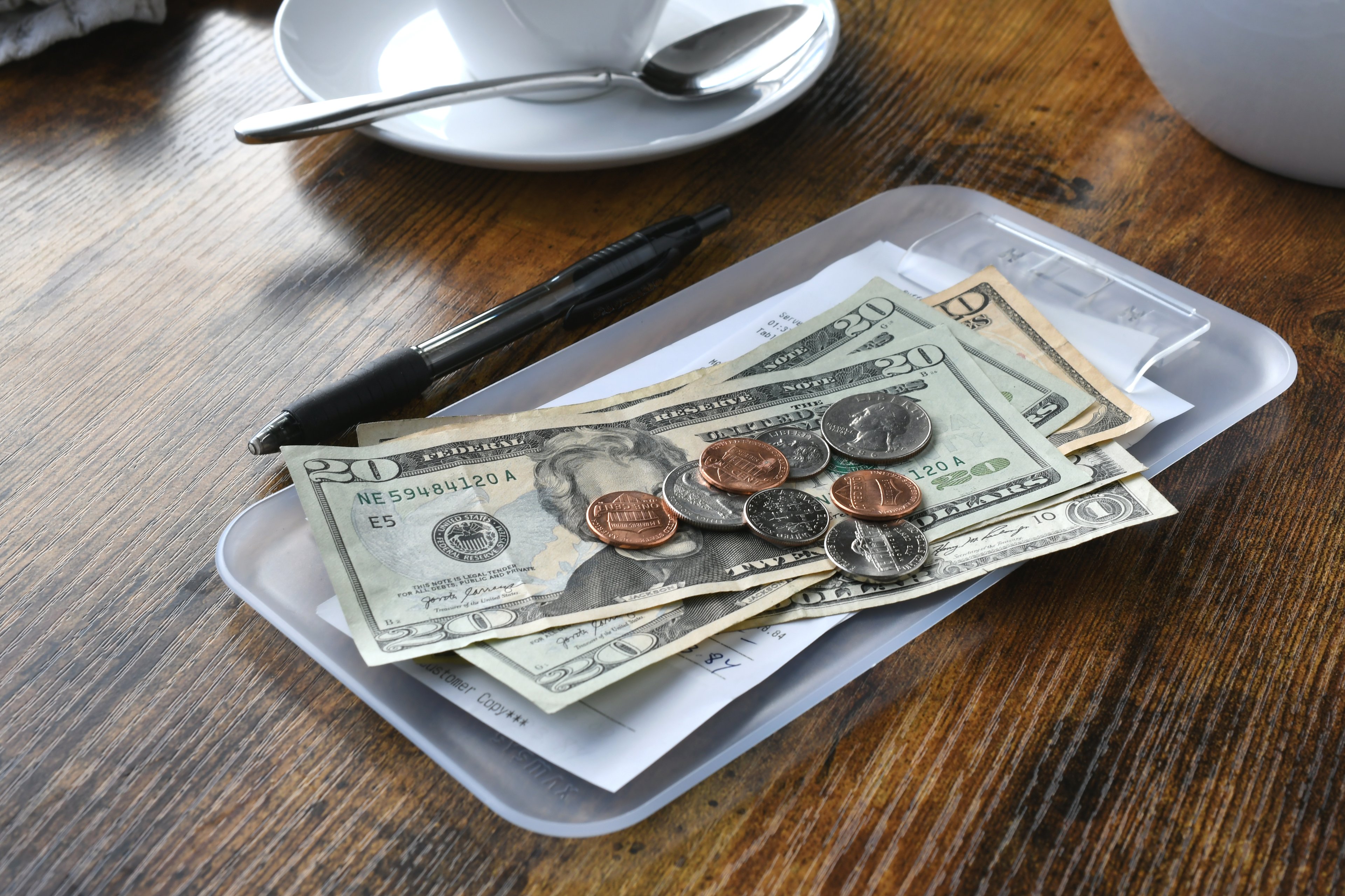money restaurant bill cheesecake factory Getty Images