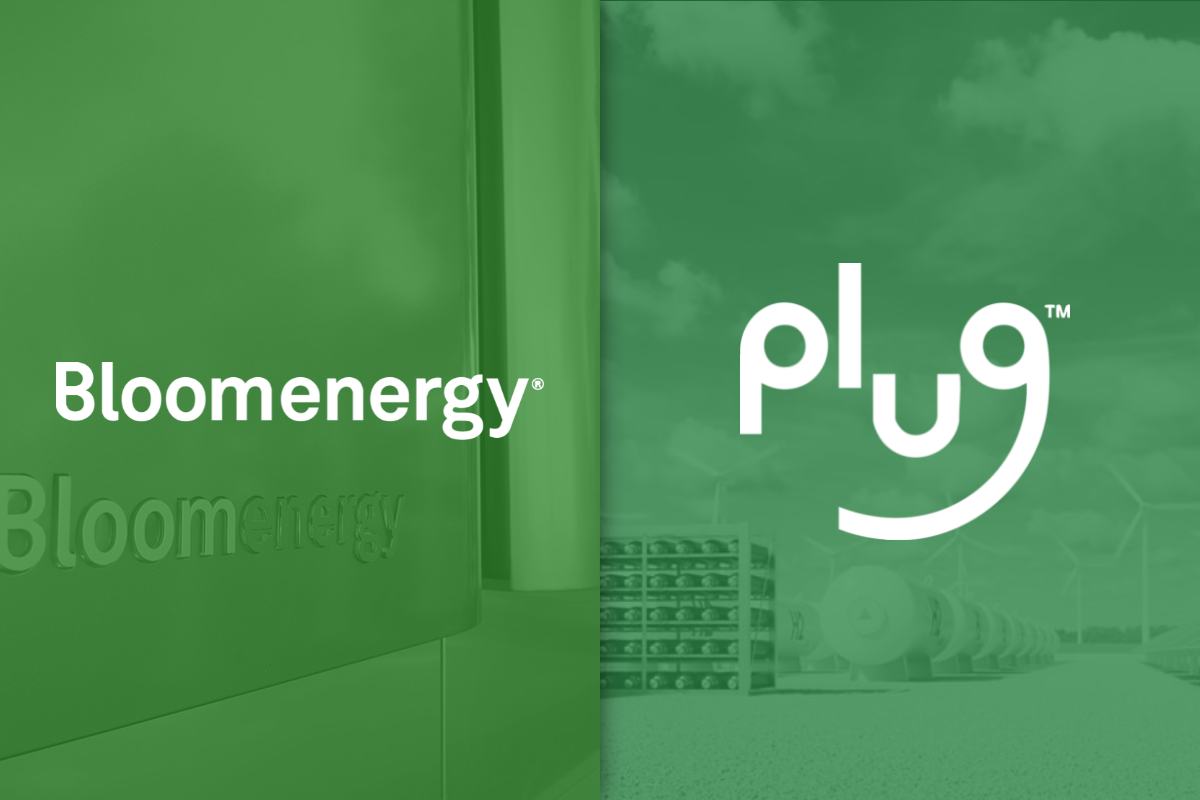Bloom Energy and Plug Power logo The Motley Fool