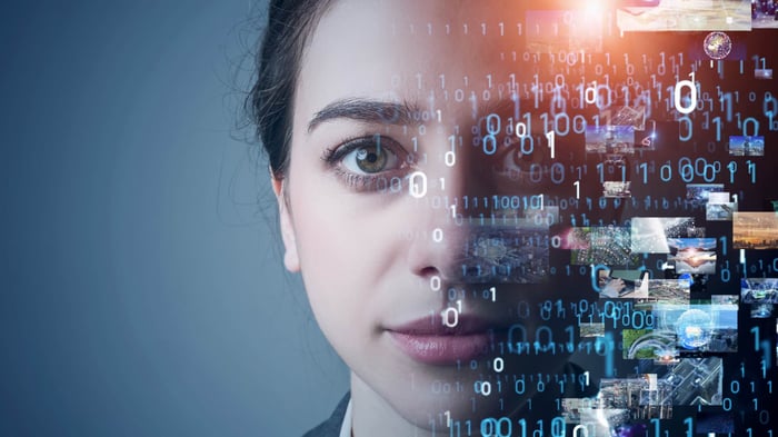 Futuristic image showing person conceptualizing numbers and many ideas.jpg