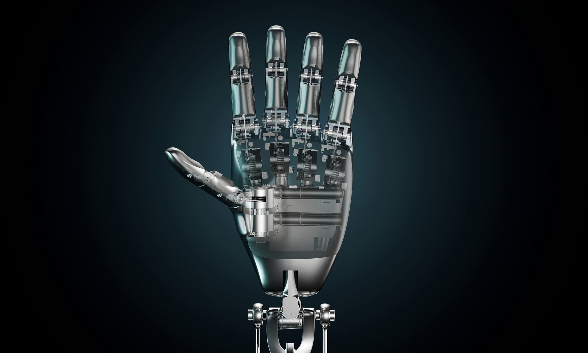 tesla bot hand closeup artificial intelligence ai