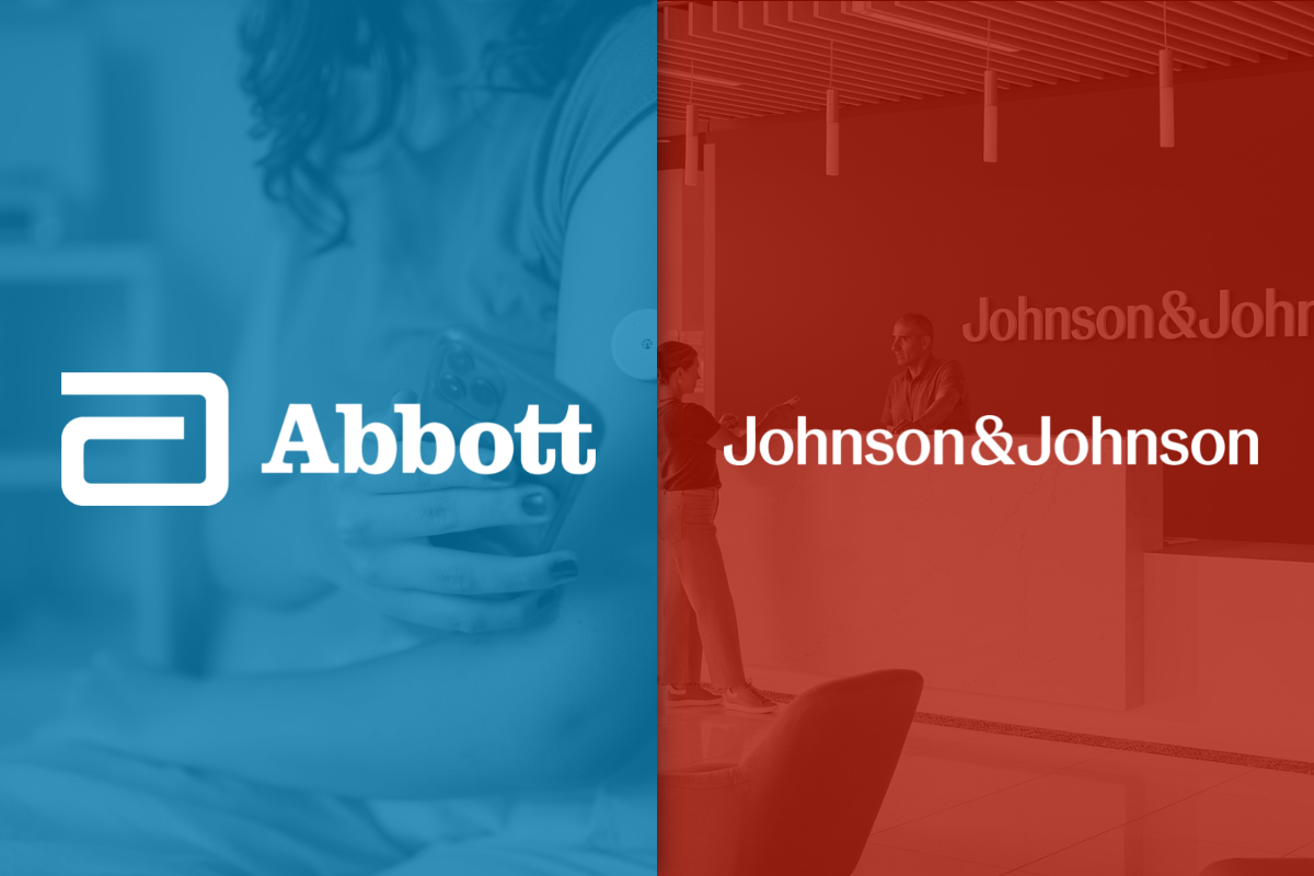 Johnson & Johnson and Abbott Laboratories logos