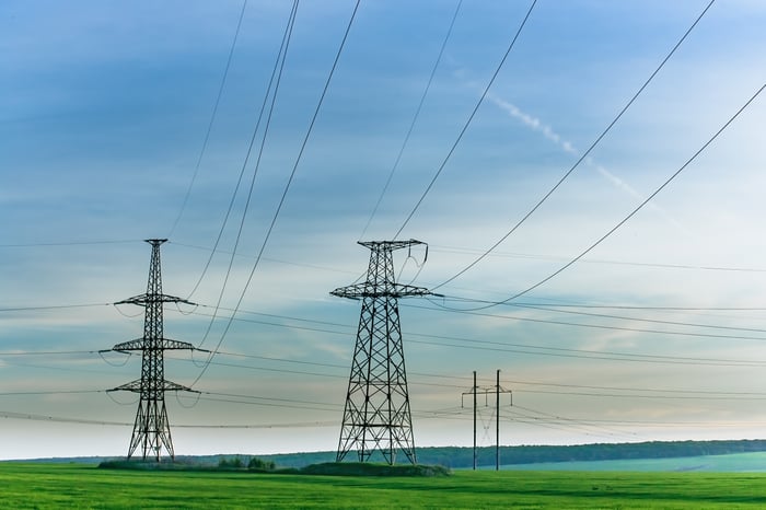 Electrical power lines.