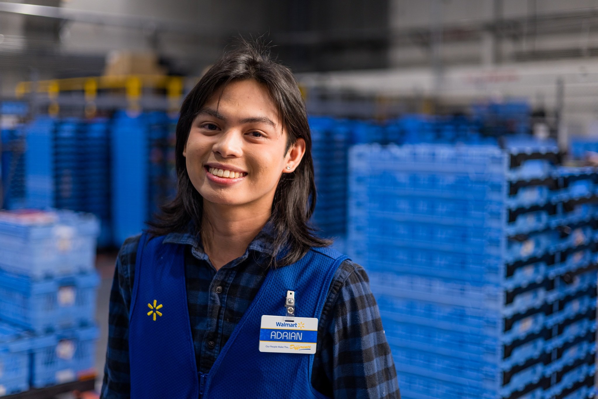 Walmart associate Adrian
