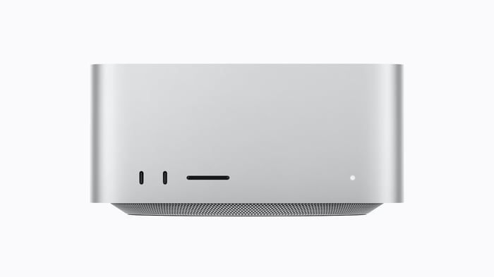 A Mac Studio computer.