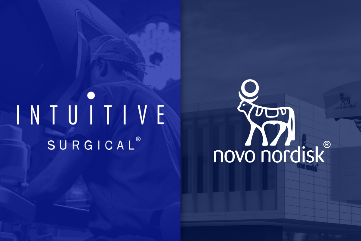 Intuitive Surgical and Novo Nordisk logos