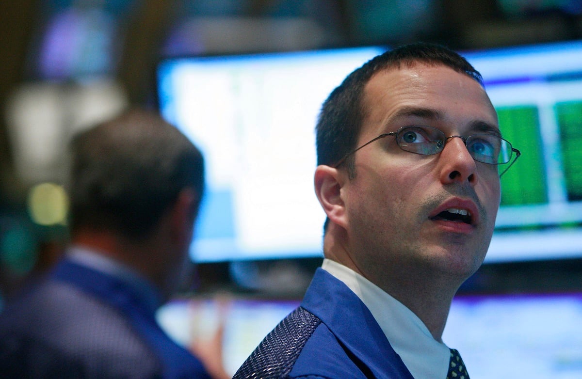 Floor Trader Stock Market Invest Buy Sell Fed Wall Street NYSE Dow SP 500 Nasdaq Getty