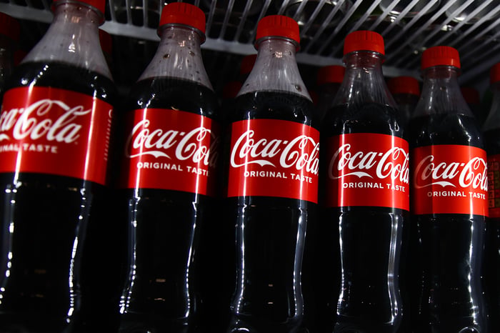 Coca-Cola bottles.