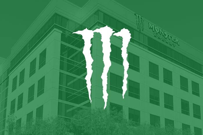 Monster Beverage's logo.
