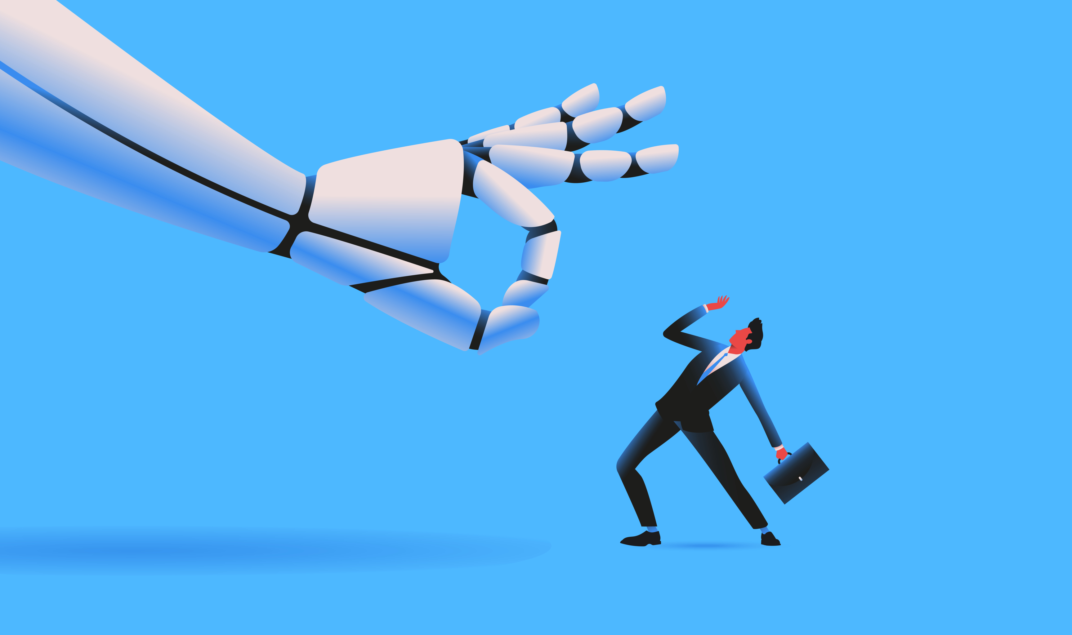 Robot hand human threat Getty Images 1461110184
