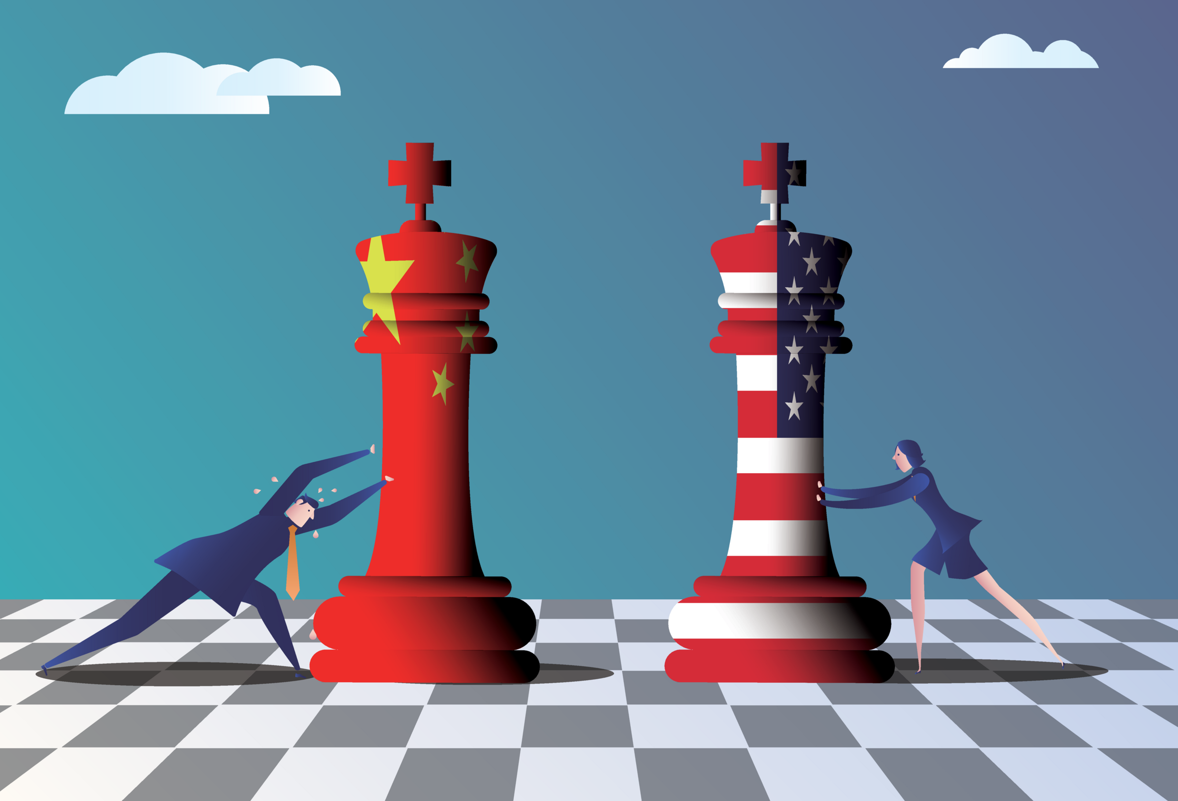 China America chess pieces Getty Images 1498101411