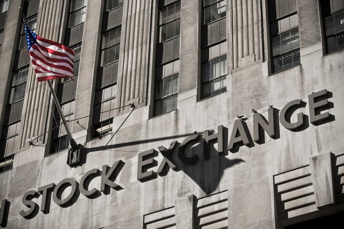 The New York Stock Exchange on Wall Street.