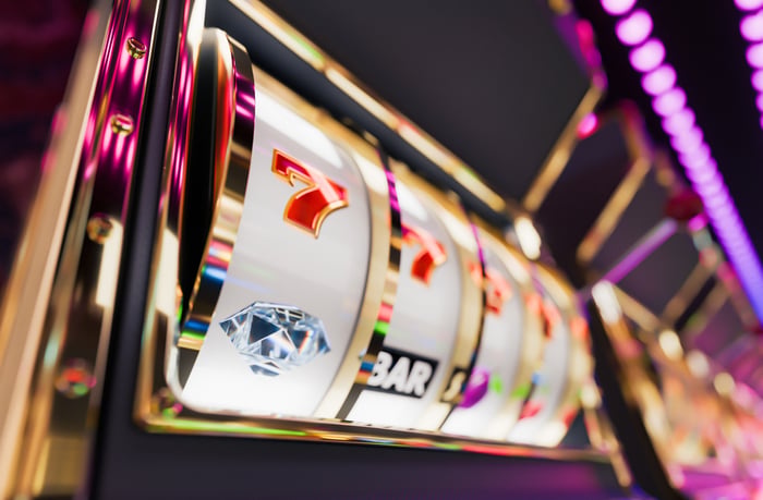 Slot machine.